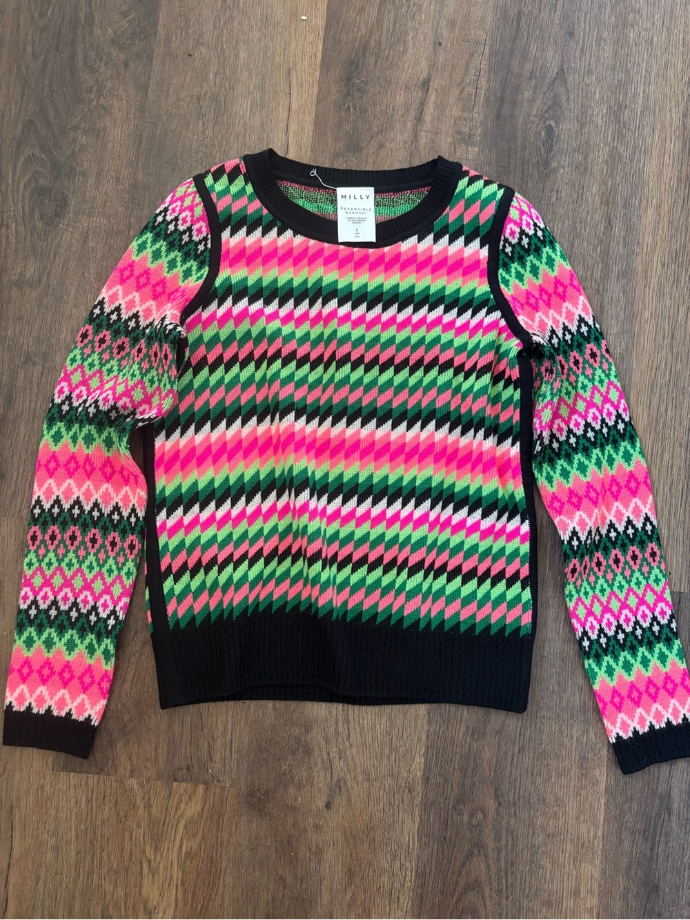Brand New Merino Wool Reversible Milly Sweater